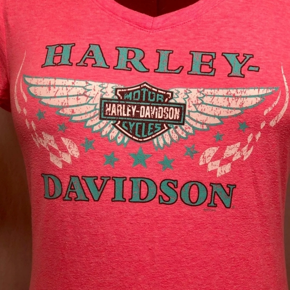 Harley-Davidson Pink V-Neck - Picture 6 of 8
